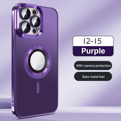 Elektroplattierter frostiger magnetischer Handyhülle mit vollem Kameraschutz