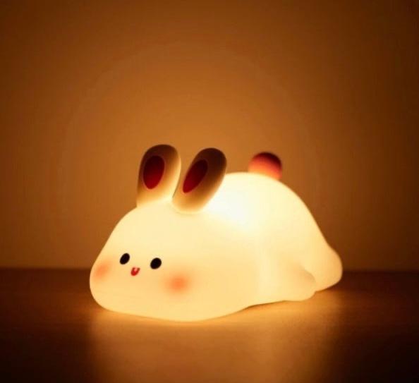 Kuscheliges Nachtlicht Kaninchen: Sanftes LED-Licht für Babys &amp; Kinder
