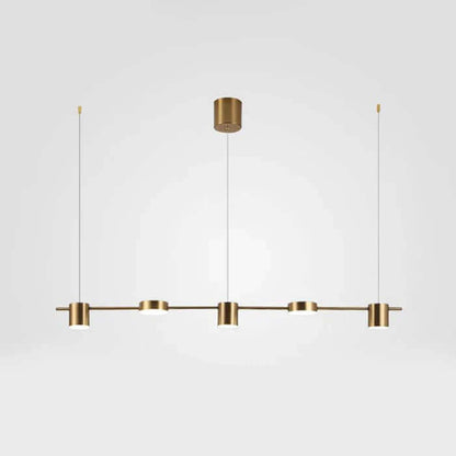 Moderne LED Pendelleuchte Aluminium Trommel Design