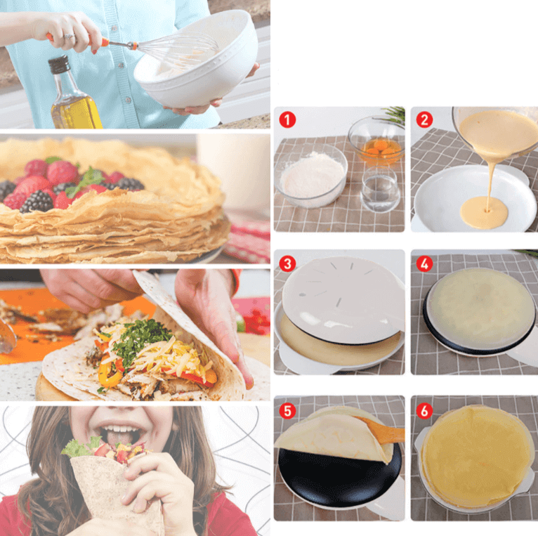 Elektrischer Crêpe-Maker für perfekte Crêpes
