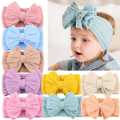 Kinder Haarband Nylon mit Schleife - Elastisch &amp; Vielseitig