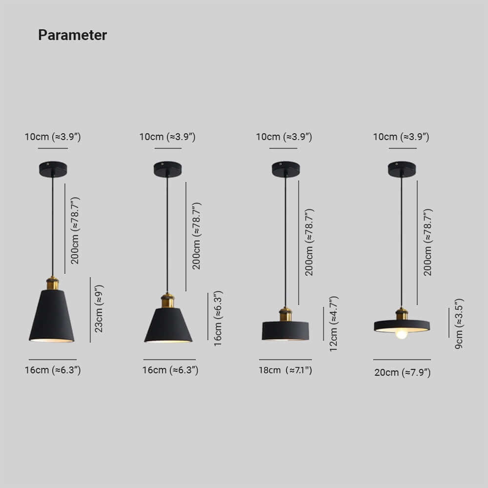 Moderne LED Pendelleuchte im Morandi-Stil