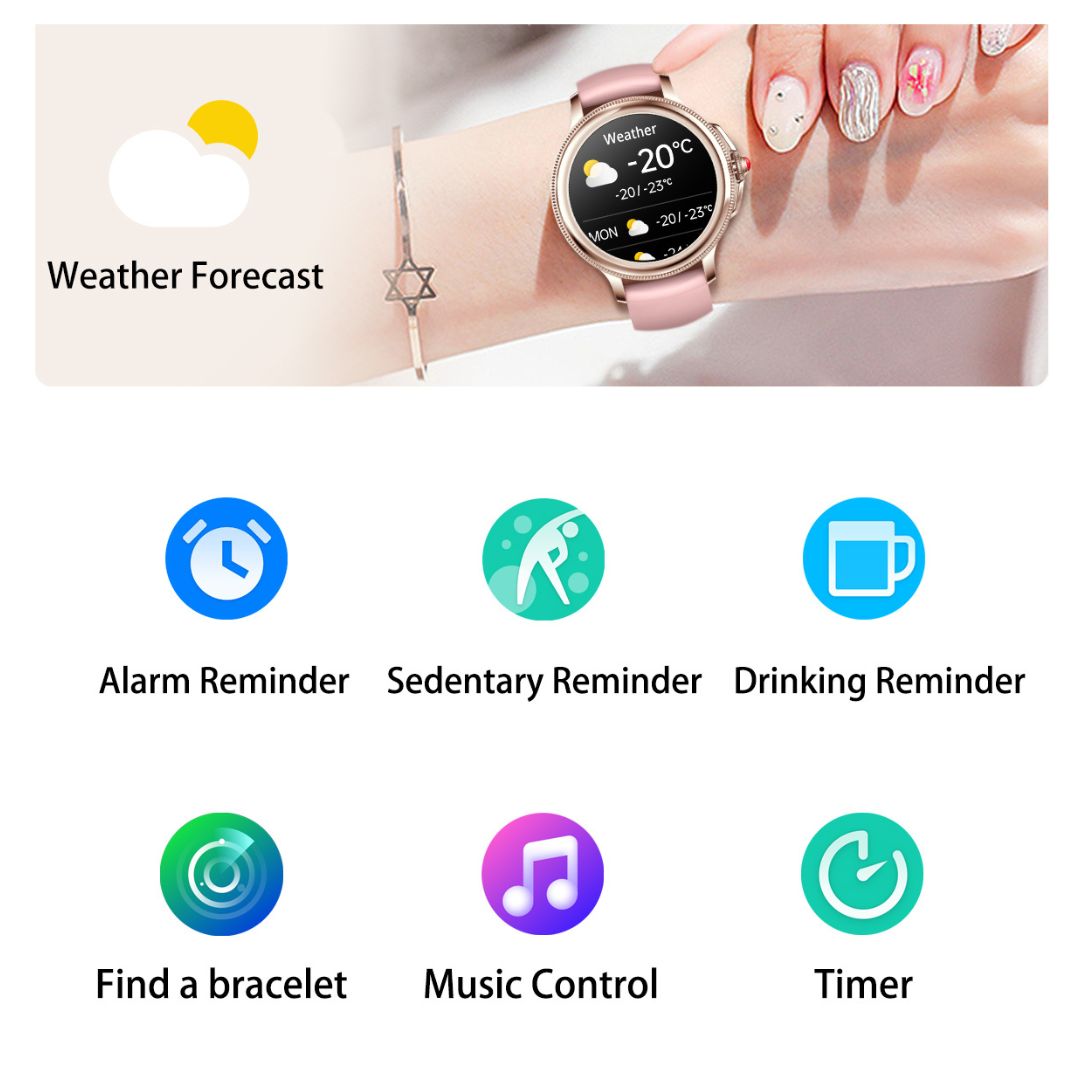 Smartwatch für Damen – Fitness, Gesundheit und zeitloser Stil in einem
