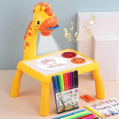 Kinder LED Zeichenprojektor mit Musik - Kreativ Set
