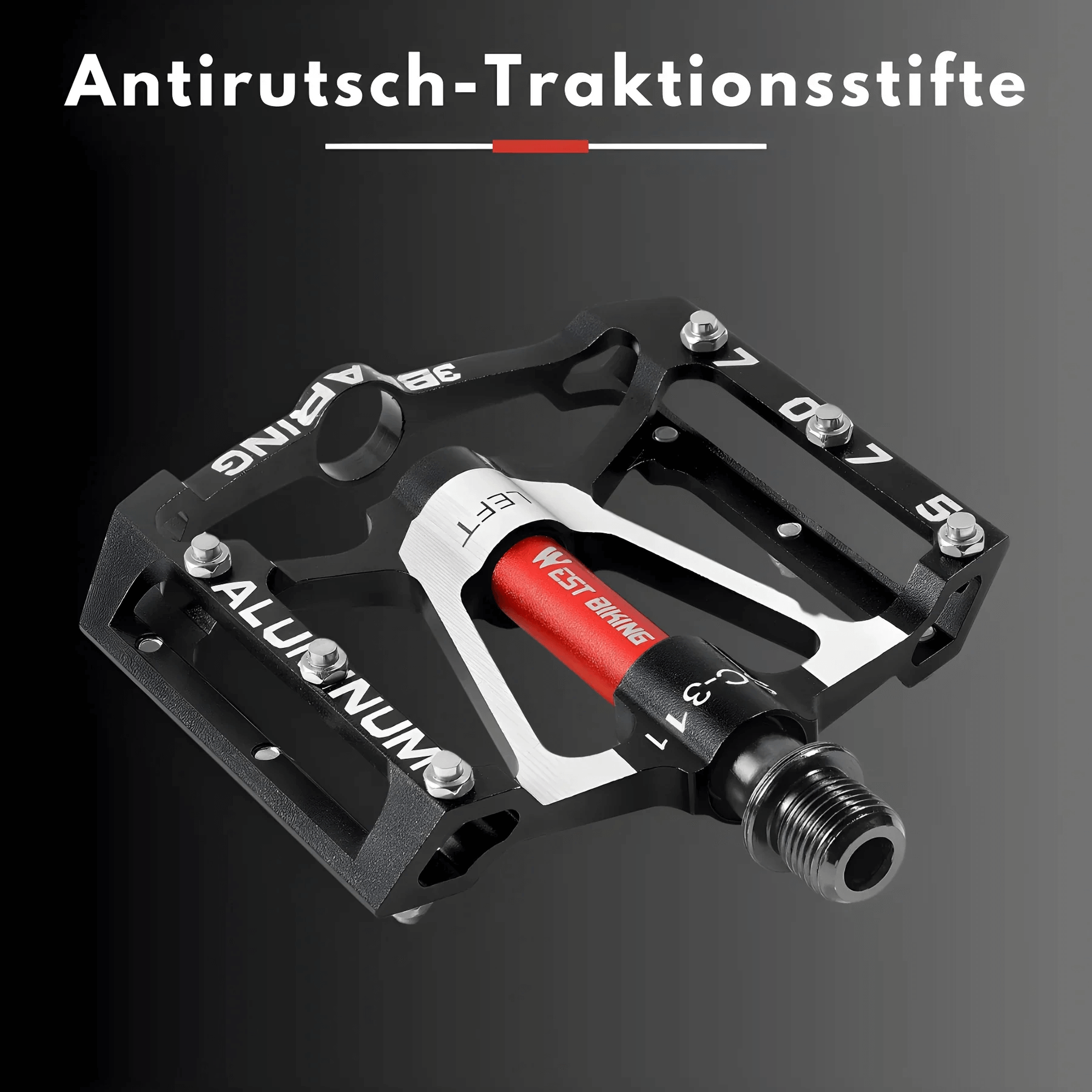 Leichtmetall Fahrradpedale mit Anti-Rutsch-Grip