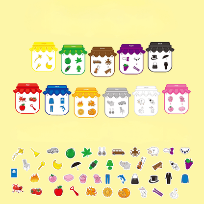 Magnetische Lernsticker - Farben &amp; Formen für Kinder ab 4 Jahren