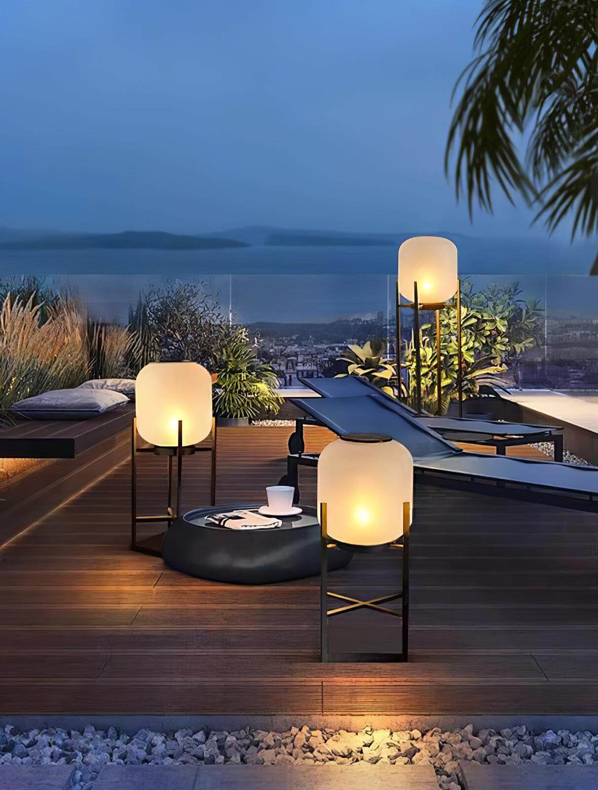 Solar Stehleuchte Außen Garten Laterne