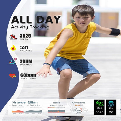 Kinder Smartwatch Fitness - Aktivitätsmesser mit Schrittzähler &amp; GPS für Kinder