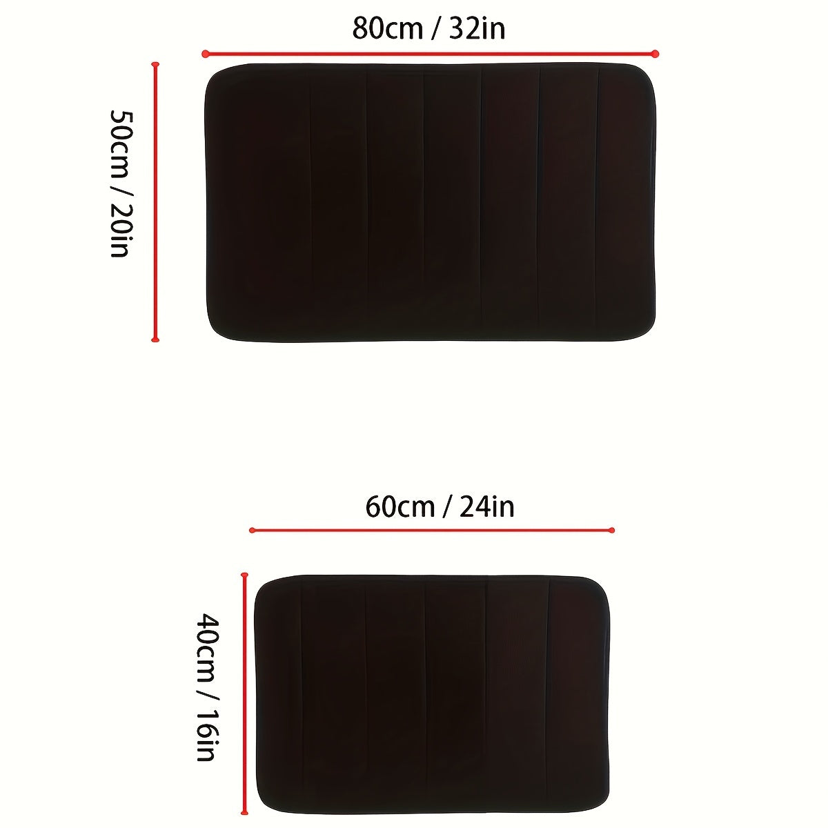Livia | Antirutsch-Badematte für Badezimmer Komfort