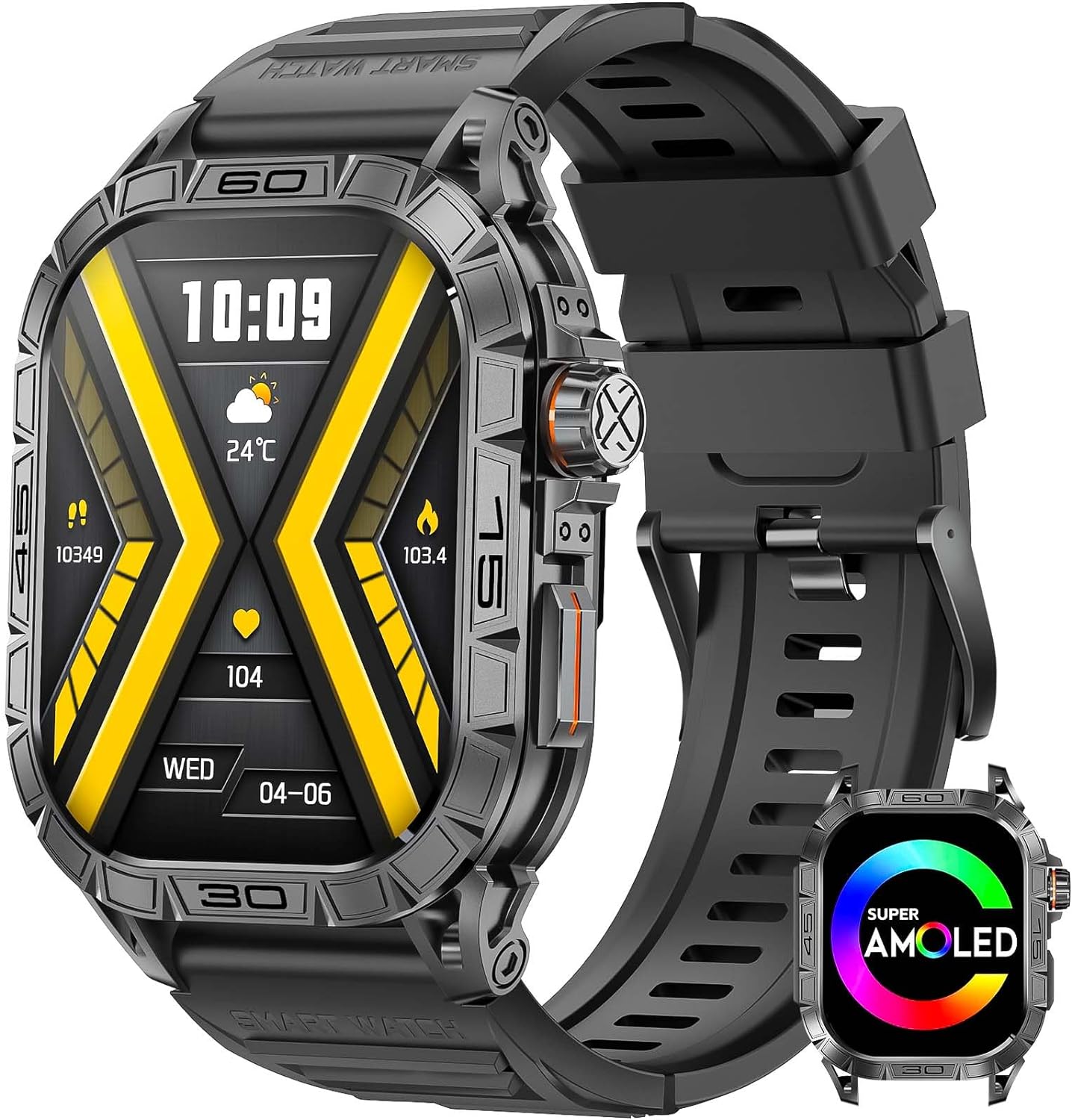 Zelara K63 Militär Outdoor Sport Robuste Taktische Smartwatches