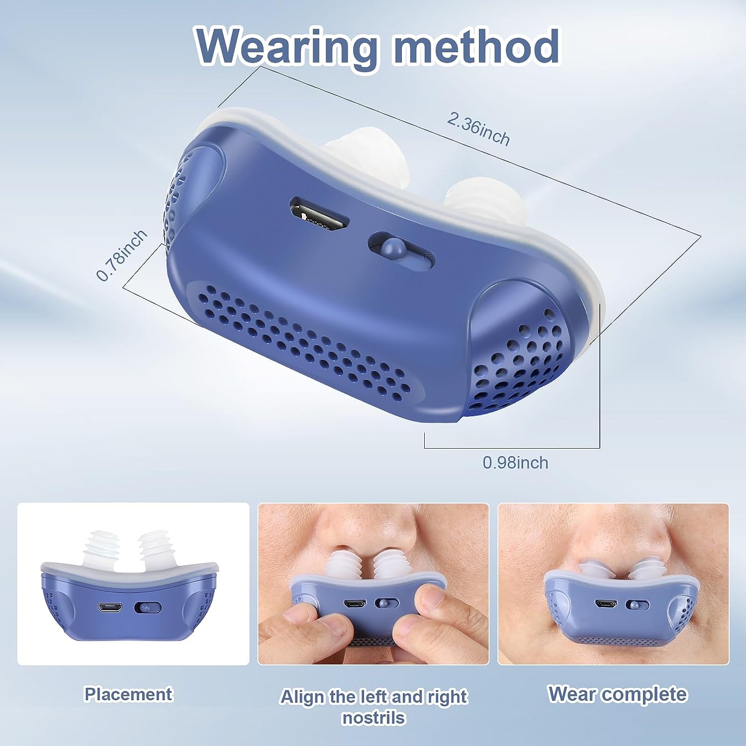 Micro CPAP Schlafapnoe Maschine für Reisen &amp; Anti-Schnarchen - CPAP Alternative