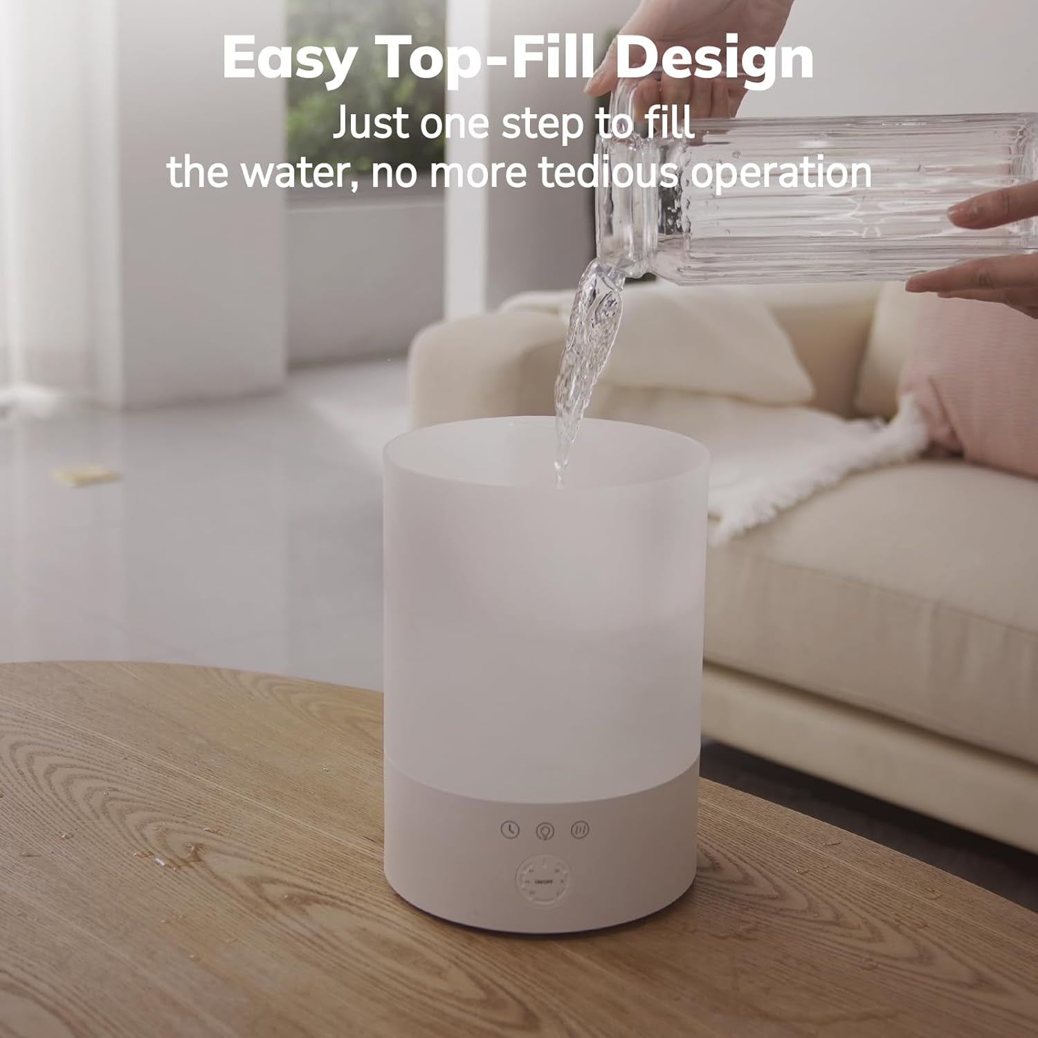 Pure Enrichment Ultrasonic Cool Mist Luftbefeuchter für große Räume