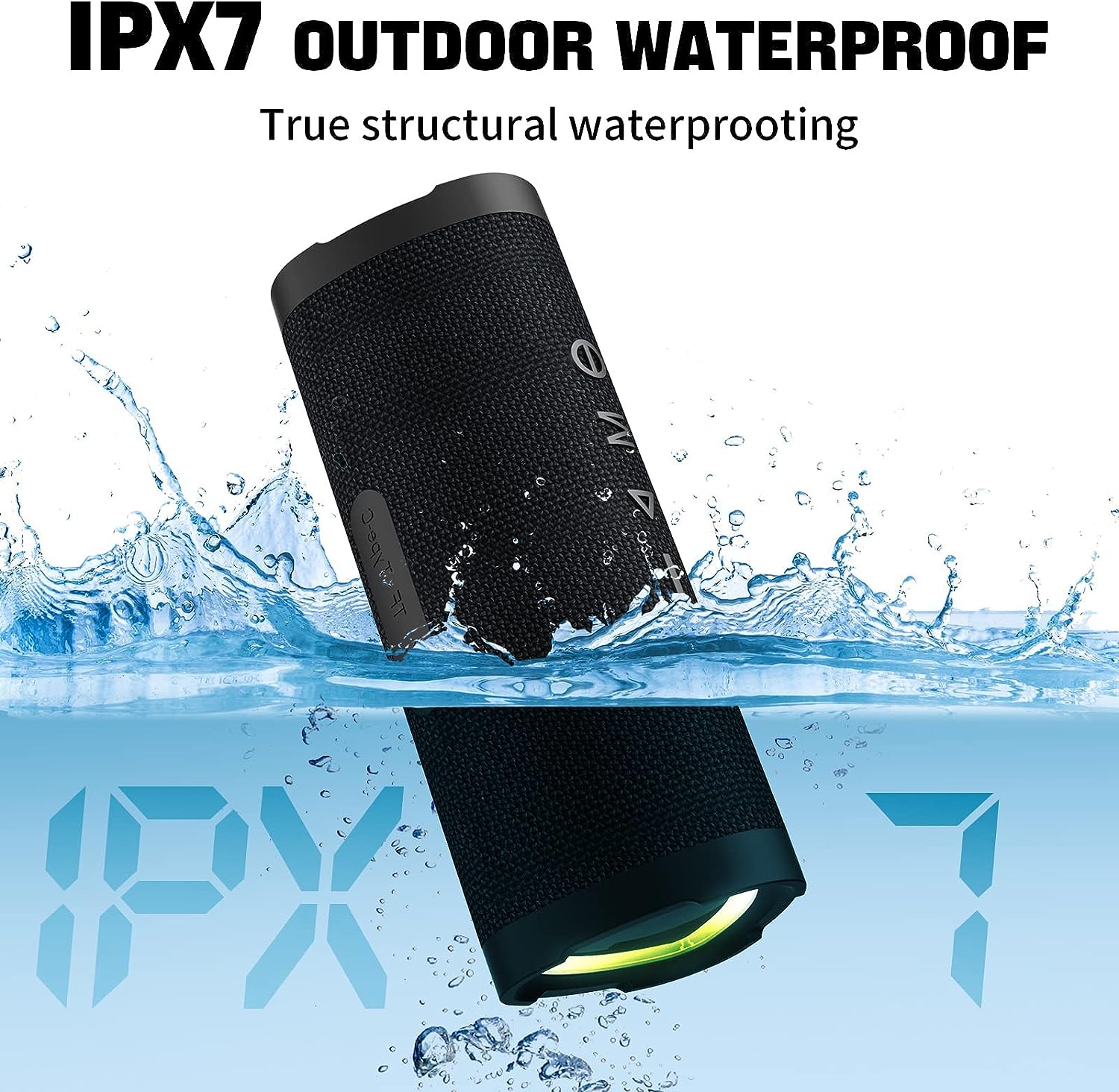 Tragbarer Bluetooth-Lautsprecher 24W mit TWS, IPX7 Wasserschutz &amp; 24h Akku