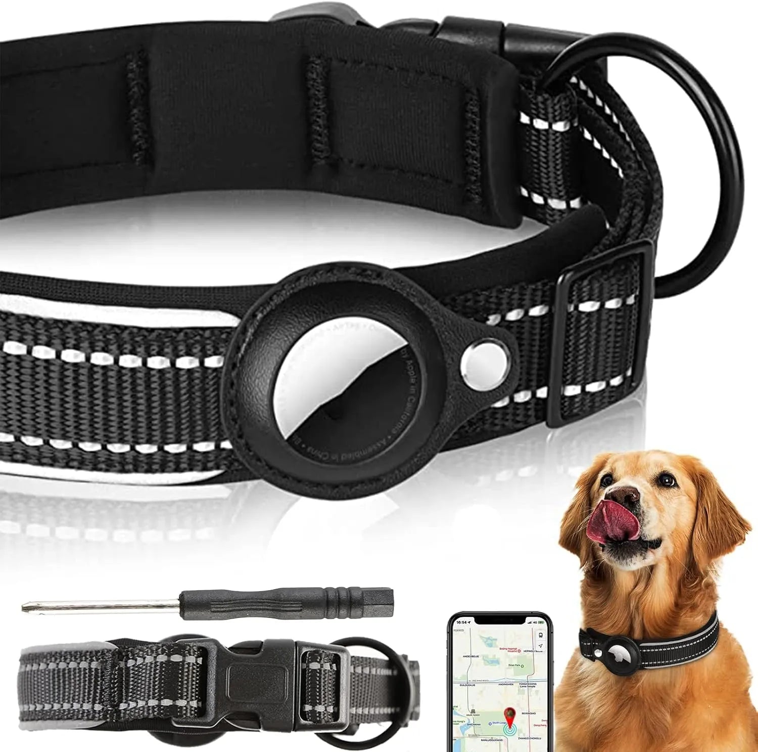 SafePaw – Das stilvolle AirTag Hundehalsband für maximale Sicherheit unterwegs