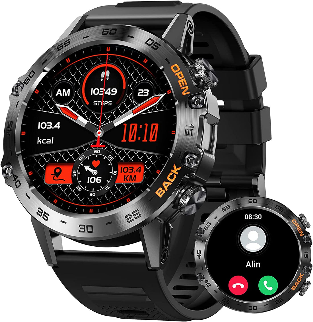 Zelara Militär Smartwatch K52 Robuste Taktische Smartwatch