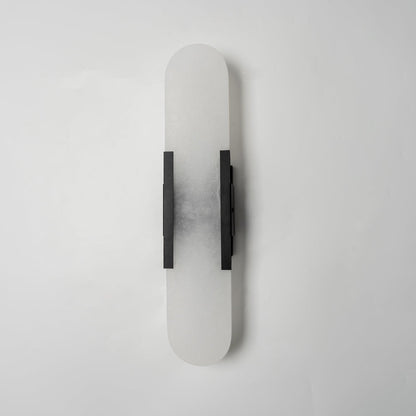 Langgestreckte Alabaster-Wandleuchte