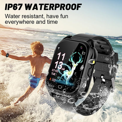 iWatch l Smartwatch für Kinder l Wasserdicht l Jungen und Mädchen