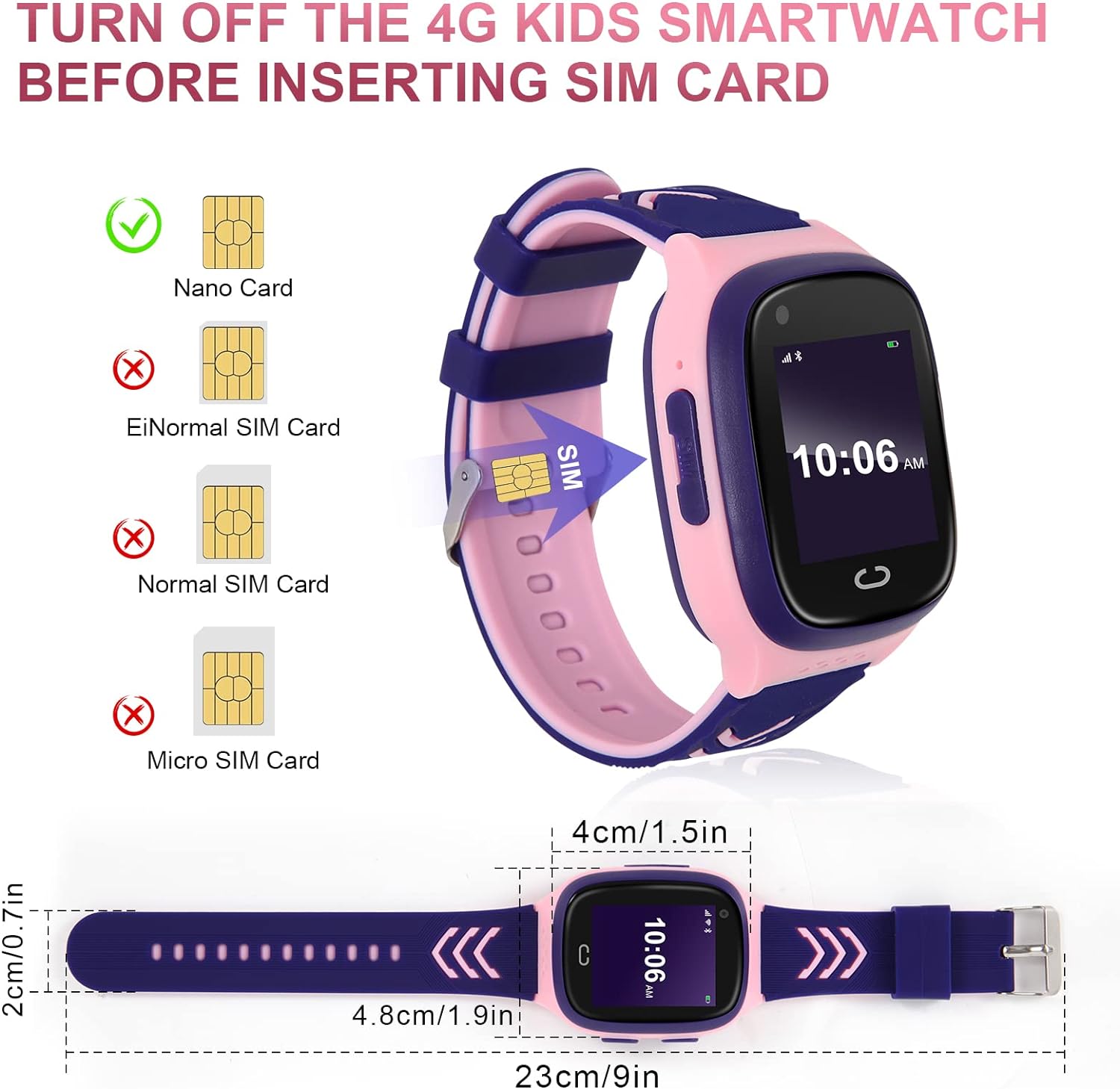 Smartwatch für Kinder – 4G GPS, Videoanruf &amp; SOS-Notruf
