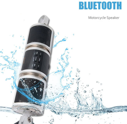 Motorrad Bluetooth Lautsprecher – Wasserdicht mit FM-Radio, SD/USB/AUX &amp; Lenkerhalterung