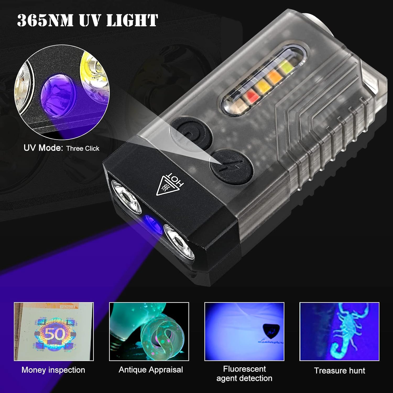Zelara – Wiederaufladbare Mini-Taschenlampe Mit Multifunktionsfunktion