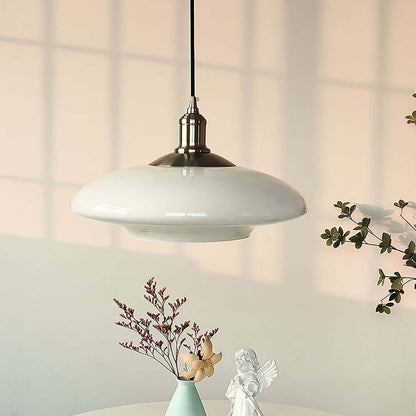 Moderne Weiße Glas Pendelleuchte