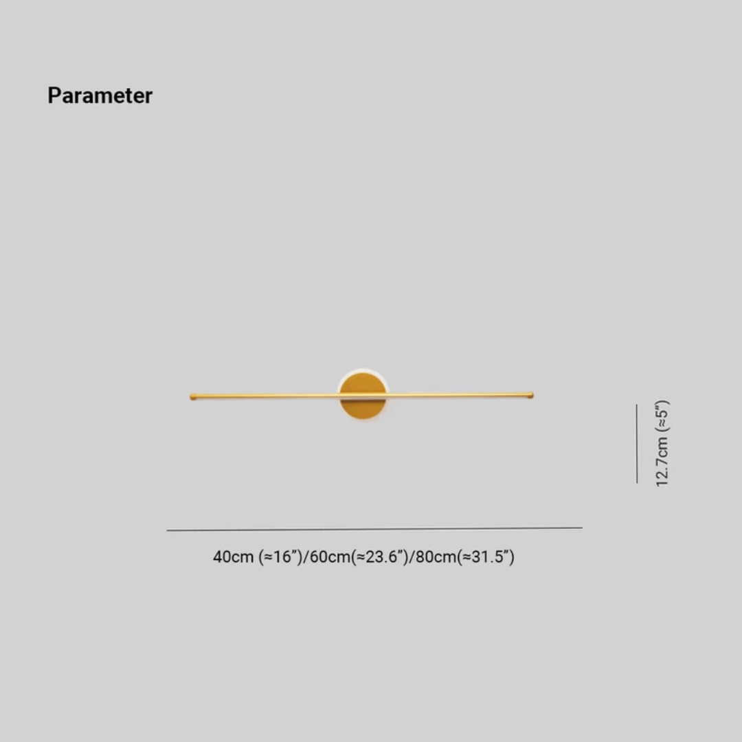 LED Wandleuchte Modern Schwarz - Gold 3 Lichtfarben