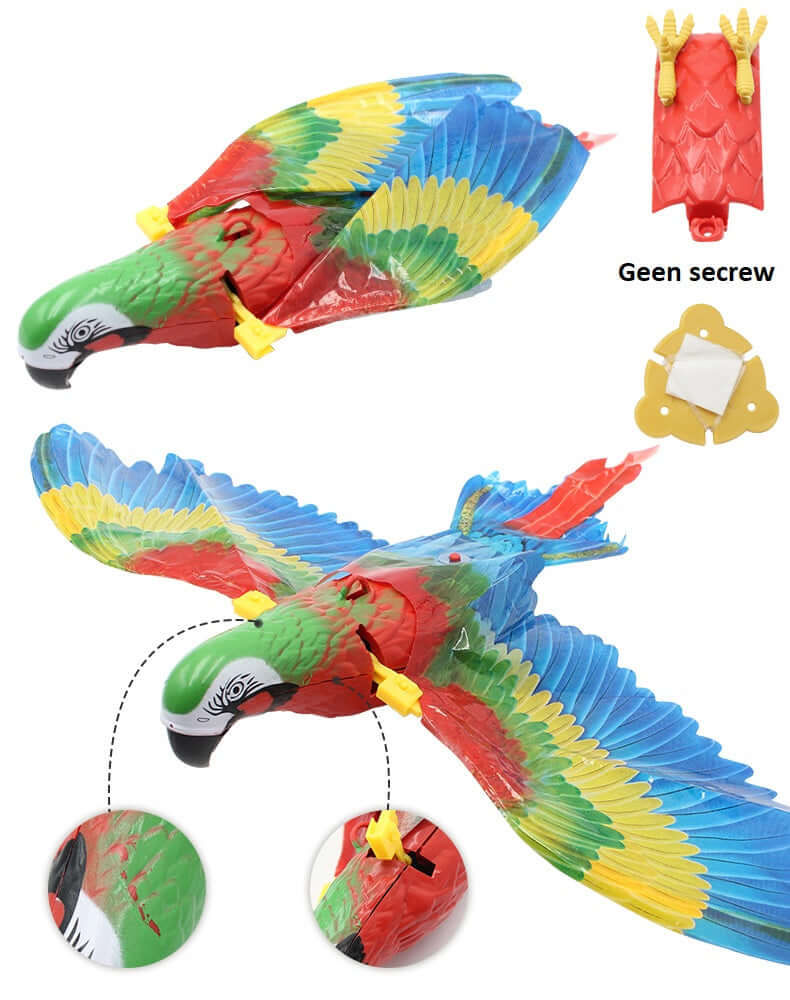 Katzenspielzeug fliegender Vogel - Automatisches Bewegungsspielzeug