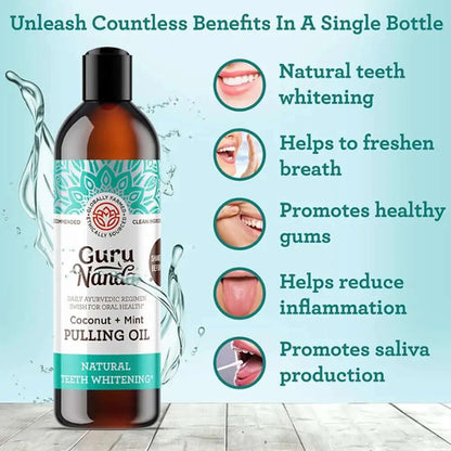 Mundöl mit 7 ätherischen Ölen &amp; Vitaminen für gesunde Mundpflege