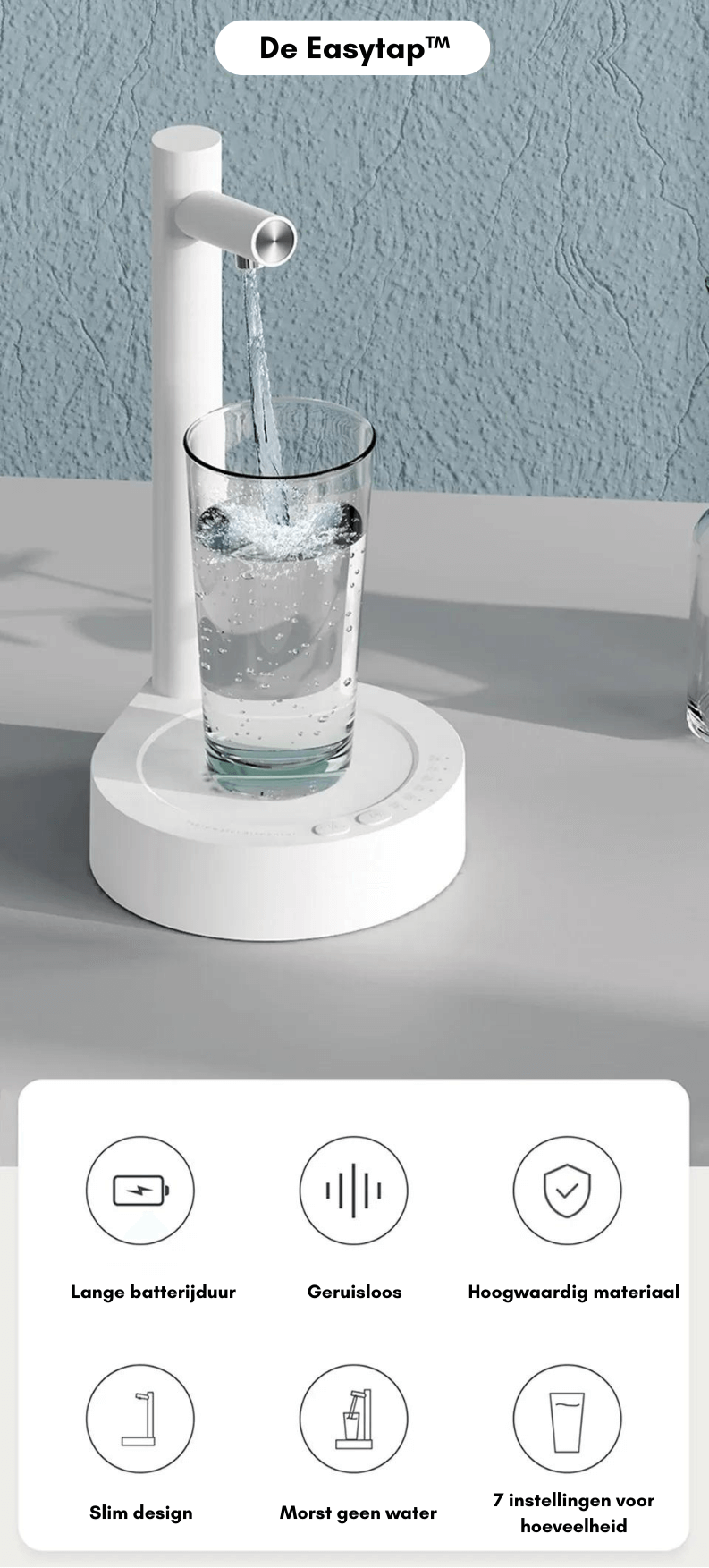 Tragbarer Wasserzapfer für Bett &amp; Schreibtisch