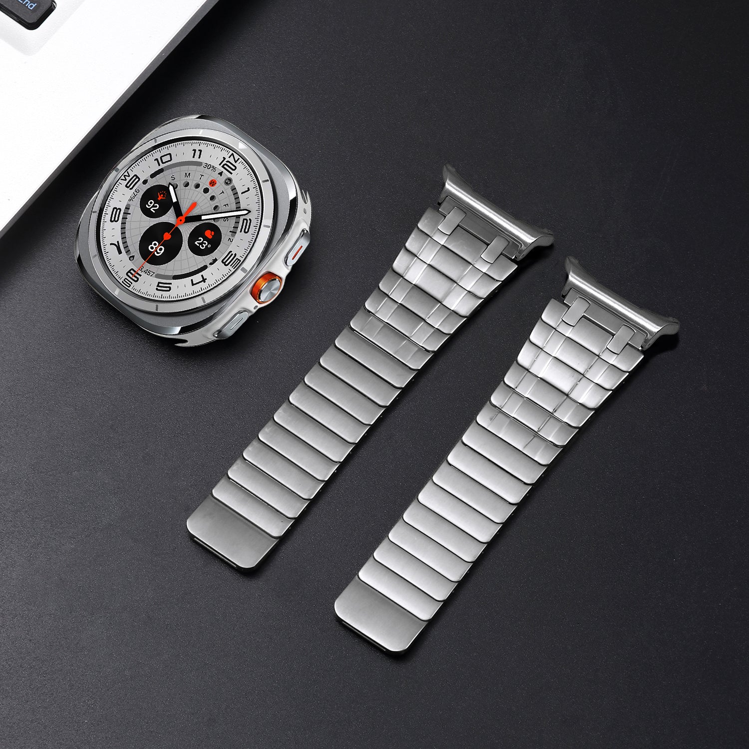 AP Frosted Edelstahl magnetisches Armband für Samsung Watch 7 Ultra