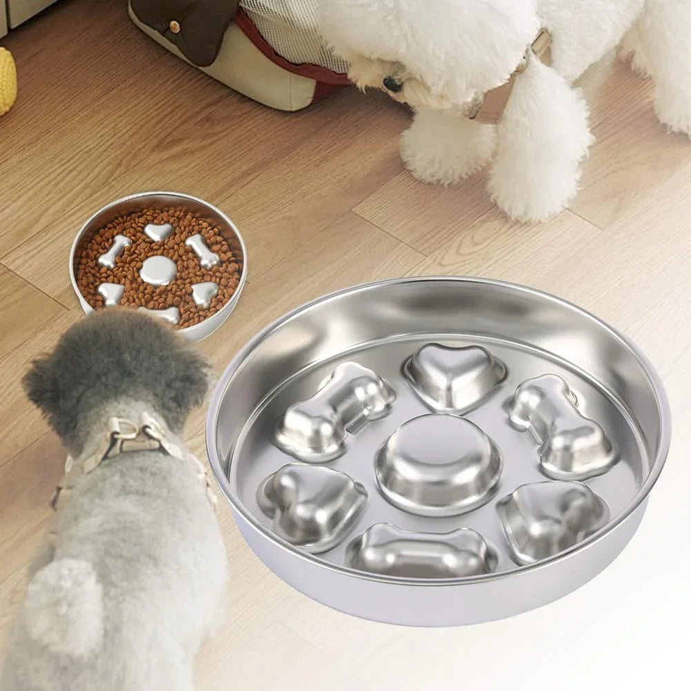 FressBremse – Der rutschfeste Anti-Schling-Napf für Hunde aus Edelstahl