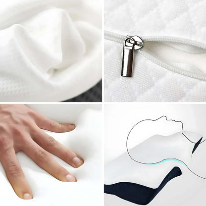 Memory Foam Nackenstützkissen - Konturiertes Design zur Linderung von Nackenschmerzen und Verbesserung der Schlafqualität