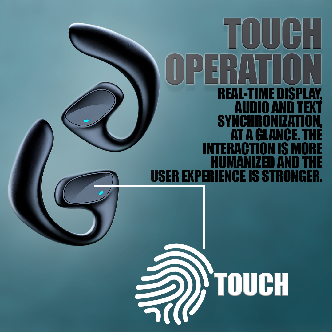 Übersetzer-Ohrhörer mit Echtzeit- und Offline-Sprachübersetzung, Bluetooth, 144 Sprachen, kompatibel mit Android &amp; iOS