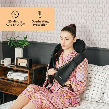 Shiatsu Nacken- &amp; Rückenmassagegerät mit Wärme &amp; 3D-Kneten