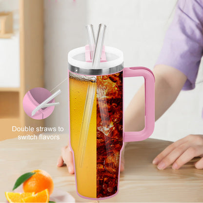 40OZ Eiskübel Spezial Liner Becher, Doppelschichtige Isolierung, Verschlossener Deckel, Silikonmaterial für Vielfältige Getränke