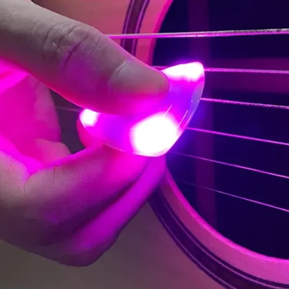 Licht an Gitarre Pick