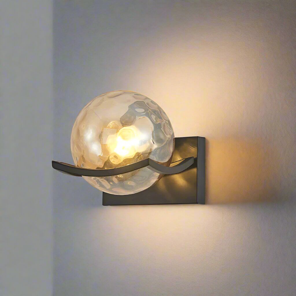 Moderne LED-Wandleuchte Glas 15x18cm