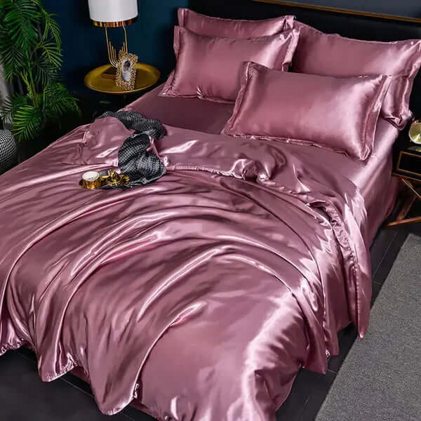 Satin Bettbezug Set - Luxuriös &amp; Weich