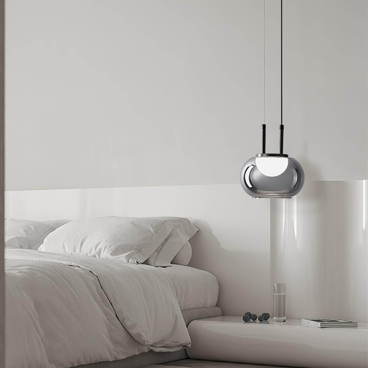 Moderne Halo Pendelleuchte, 3-flammig
