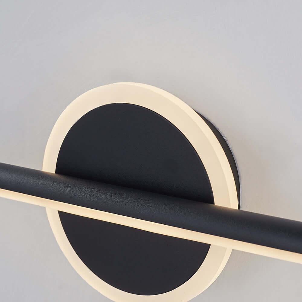 Moderne LED-Wandleuchte - rund &amp;quadratisch
