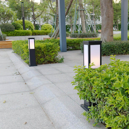 Moderne LED Pollerleuchte Außen Garten