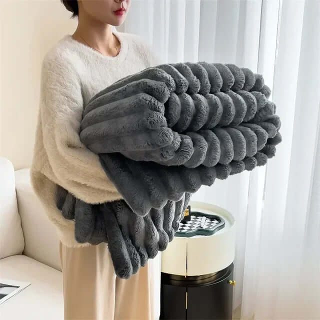 Riesige Kuscheldecke aus Plüsch - Extraweich &amp; Warm
