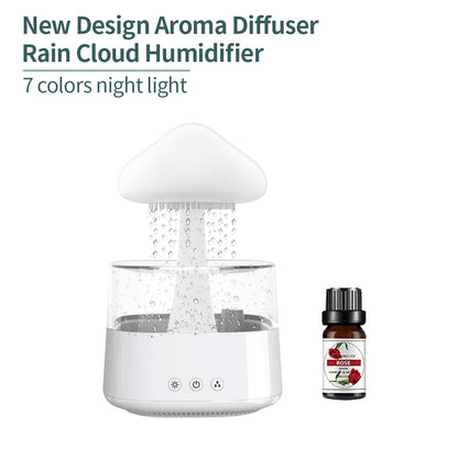 Regenwolken Luftbefeuchter Rain Cloud Humidifier Pilzförmig mit Regentropfen Funktion