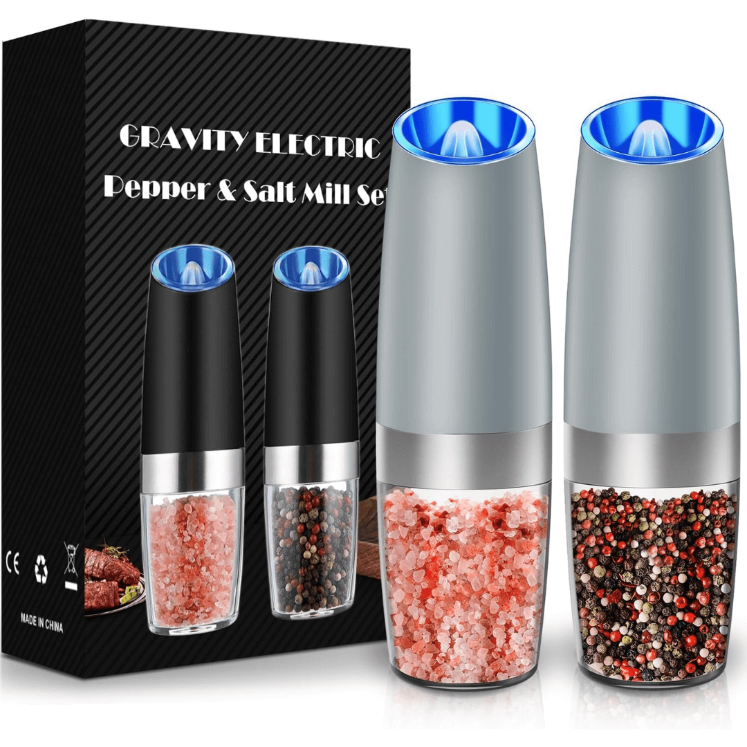 Elektrische Pfeffermühle &amp; Salzmühle Set - Wiederaufladbar