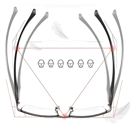 Intelligente progressive Lesebrille für Männer und Frauen