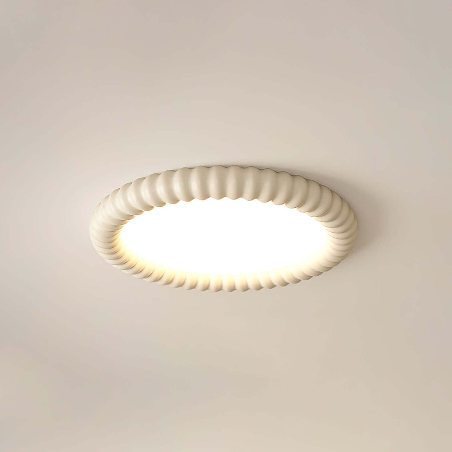 Moderne LED Deckenleuchte - Wellen-Design