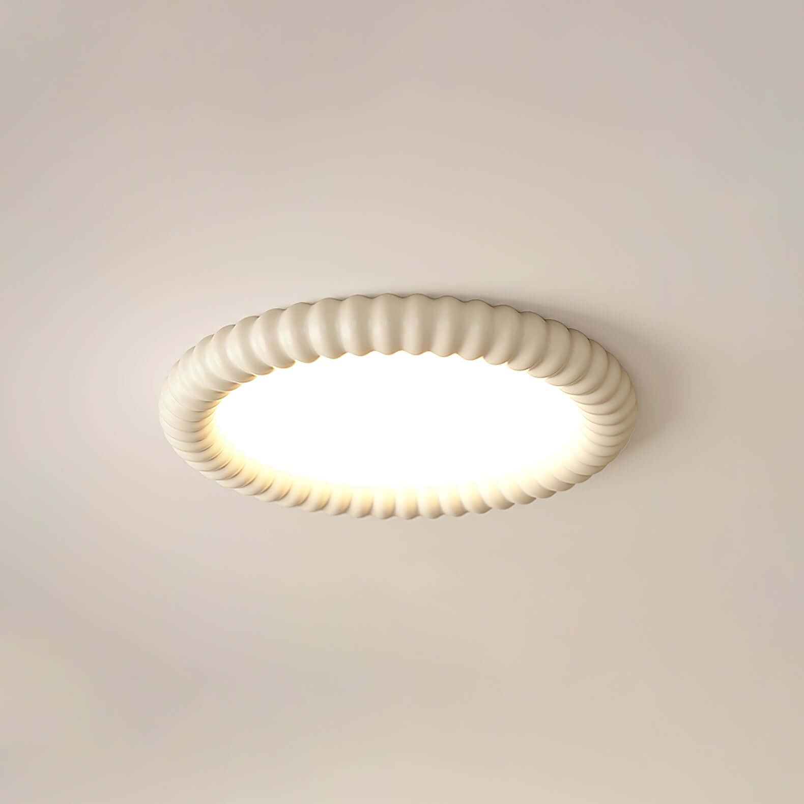 Moderne LED Deckenleuchte - Wellen-Design