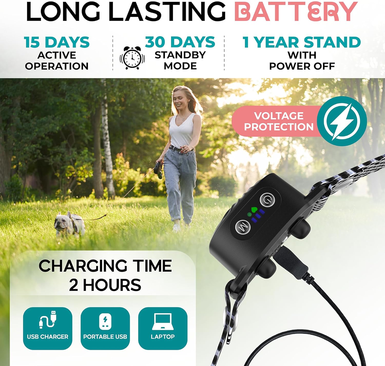 Zelara Halsband Anti-Bellen Hund – Kleine Größe, Sichere Vibration