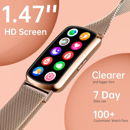 Neue superleichte IP68 wasserdichte Multisport-Fitness-Tracker-Smart-Braun-Armbanduhr für Frauen