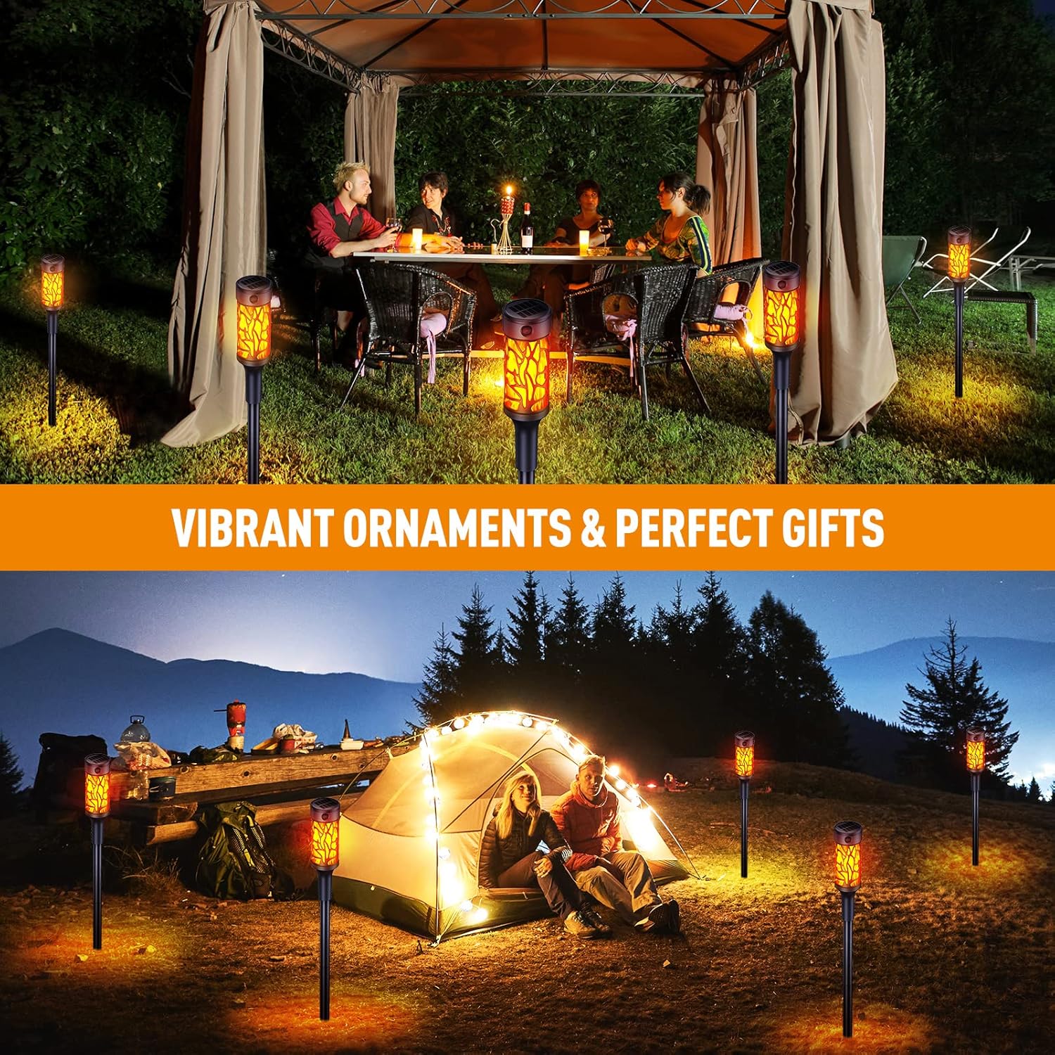 SolarFlame | Solar LED Fackel – Flackerndes Licht